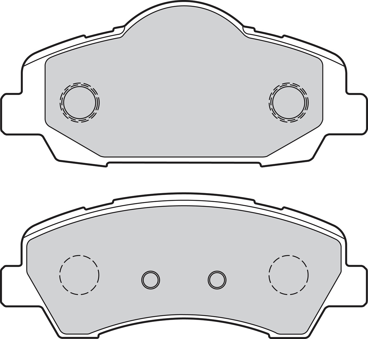 Jeu de 4 plaquettes de frein VALEO 302155
